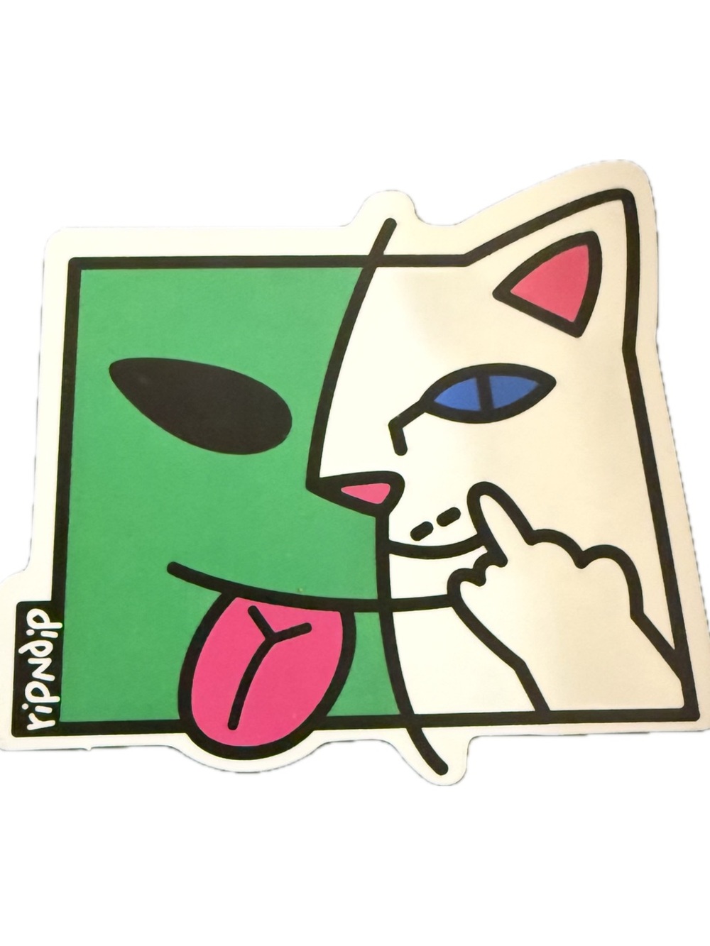 RIPNDIP Alien Cat Sticker Lord Nermal Skate Streetwear Vinyl Decal Rare